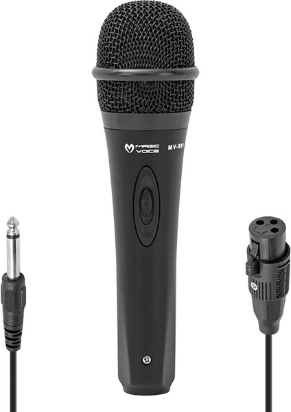 MV-901 Dinamik Profesyonel El Mikrofonu 2.5 Metre Kablolu