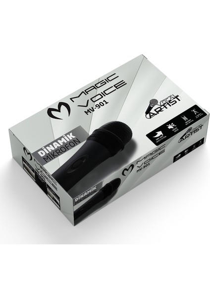 MV-901 Dinamik Profesyonel El Mikrofonu 2.5 Metre Kablolu fiyatları