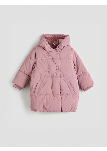 Yeni Sezon Kapüşonlu Kız Çocuk Mont