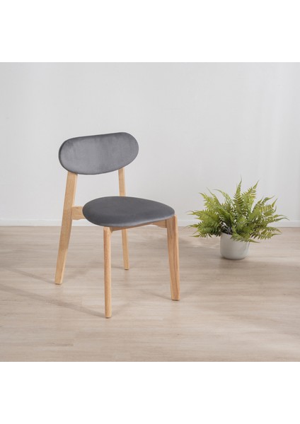 Ottowa 2'li Sandalye - Natürel / Antrasit - 75x54x44 cm fiyatları