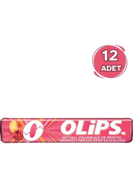 Şeftali Frambuaz & Mentol Aromalı Şekerleme 28 G x12 Adet