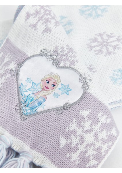 Yeni Sezon Frozen Nakışlı Kız Çocuk Atkı ve Bere Takım modelleri
