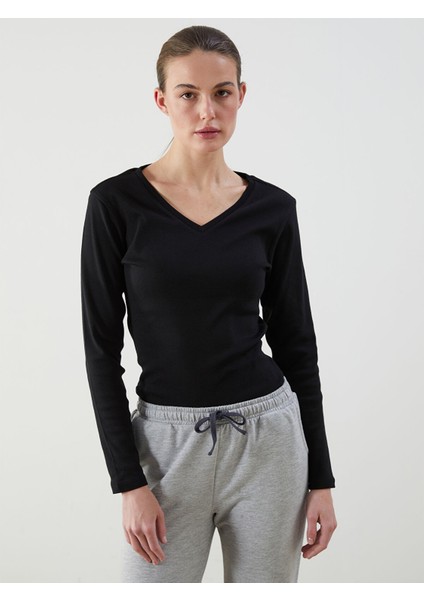 Yeni Sezon V Yaka Kadın Tişört