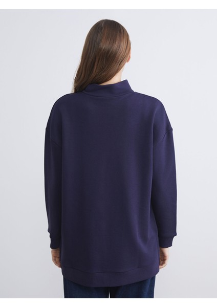 Yeni Sezon Dik Yaka Kadın Sweatshirt Tunik fırsatları