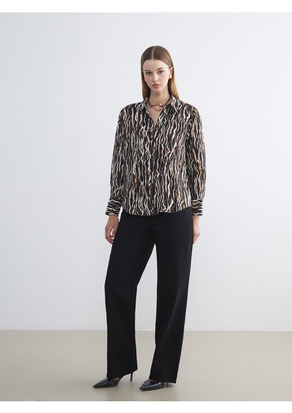 Yeni Sezon Leopar Desenli Kadın Gömlek fiyatları