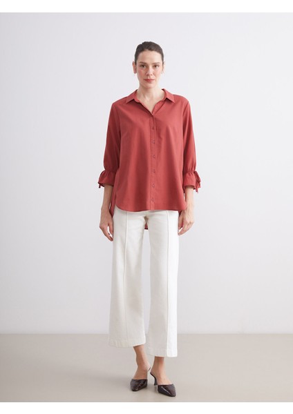 Yeni Sezon Regular Fit Fırfırlı Kadın Gömlek fiyatları