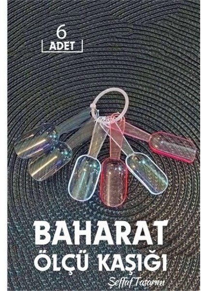 Modacar 6 Lı Şeffaf Baharat Kaşığı Camino Design fiyatları