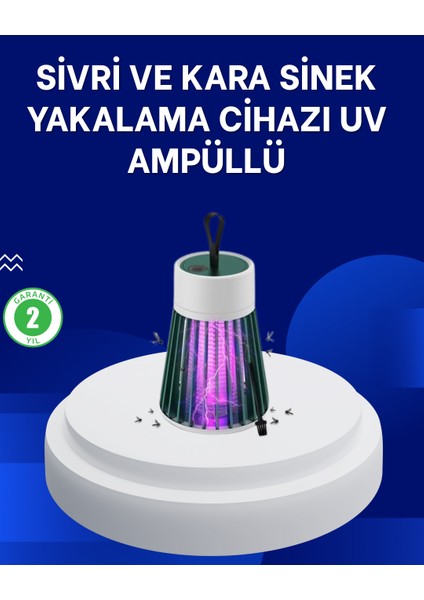 2’si 1 Arada LED Işıklı Elektrikli Böcek Öldürücü