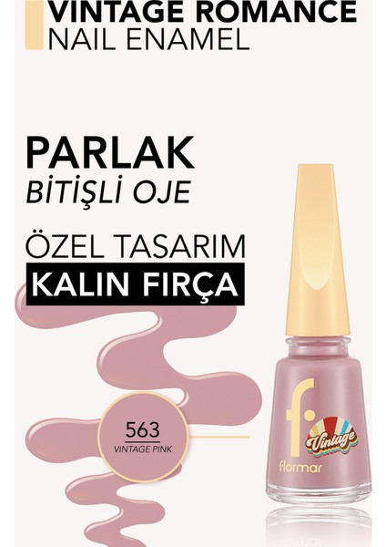 Vintage Romance Yüksek Pigmentli & Parlak Bitişli Oje (563 Vintage Pink) 8682536097550 fiyatları
