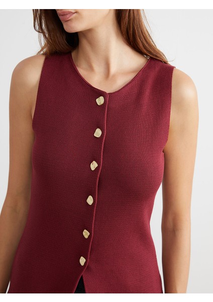 Yeni Sezon Bisiklet Yaka Kadın Triko Yelek modelleri