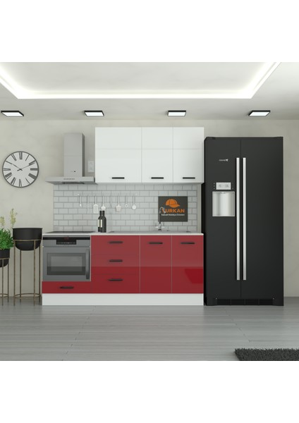 200 cm Mutfak Dolabı Mdf Kapak Tezgah Dahil YRKN200 101