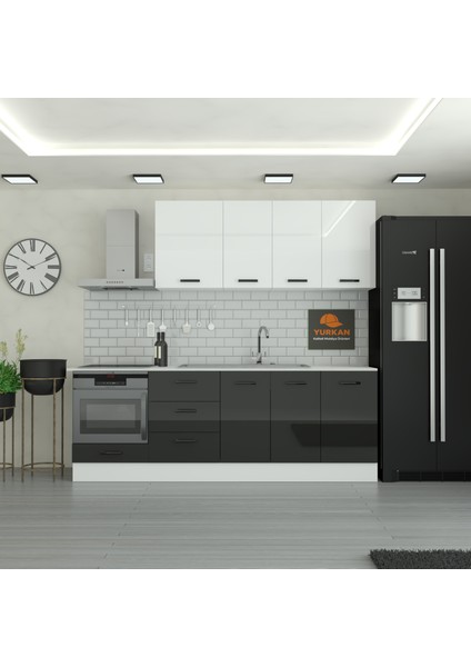235 cm Mutfak Dolabı Mdf Kapak Tezgah Dahil YRKN235 99