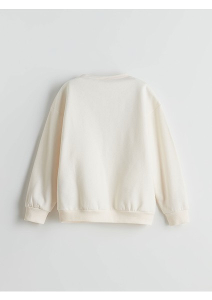 Yeni Sezon Hello Kitty Baskılı Kız Çocuk Kalın Sweatshirt fırsatları