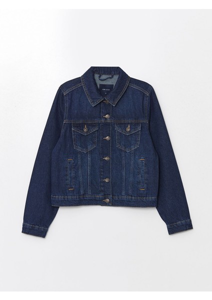 Yeni Sezon Gömlek Yaka Düz Uzun Kolu Kadın Jean Ceket indirimleri