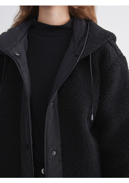 Yeni Sezon Kapüşonlu Oversize Kadın Teddy Kaban modelleri
