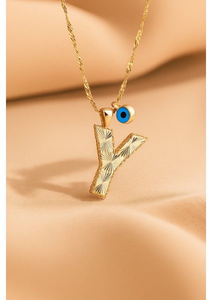 Y Harfi Altın Kolye