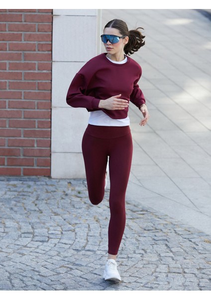 Yeni Sezon Beli Lastikli Kadın Spor Tayt