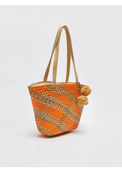 Lcw Accessorıes Karışık Desenli Hasır Kadın Omuz Çantası indirimleri