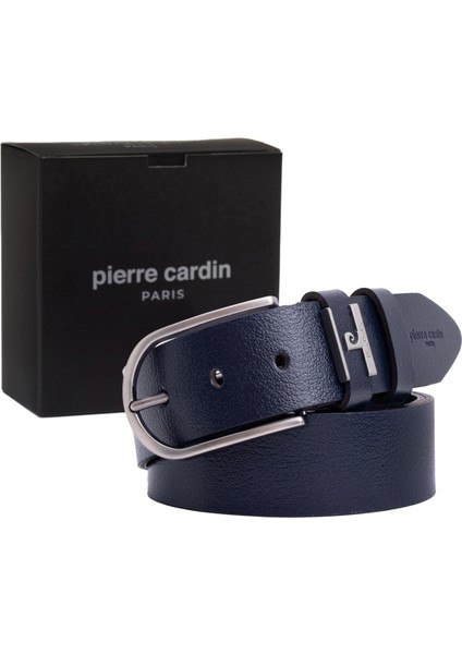 Lacivert Deri Erkek Kemeri (En 4 cm) PCMDLEIC