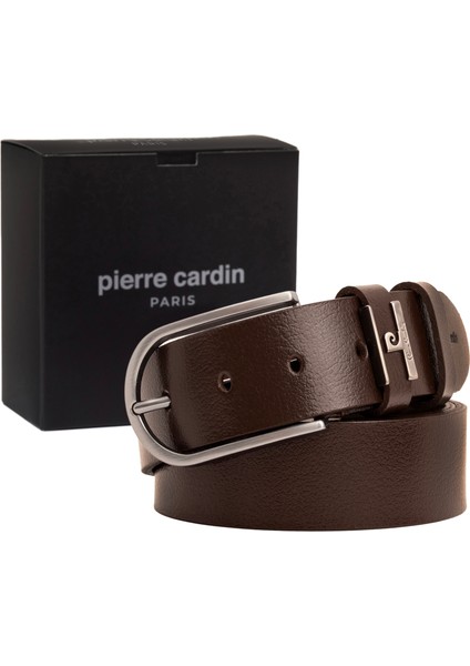 Kahve Deri Erkek Kemeri (En 4 cm) PCMDLG5I