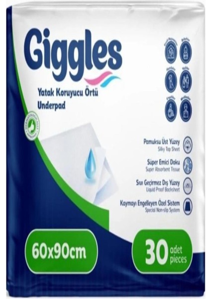 Gıggles Yatak Koruyucu Örtü 60*90 30 Lu