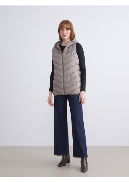 Yeni Sezon Kapüşonlu Kadın Şişme Yelek fırsatları