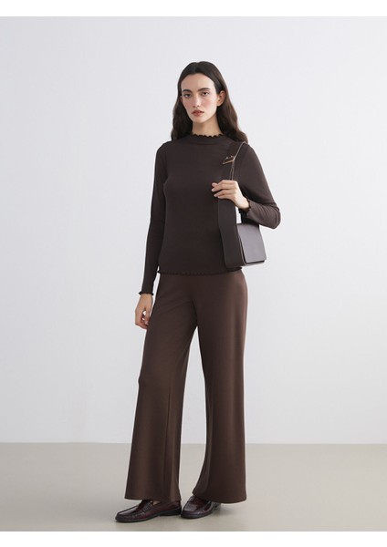 Yeni Sezon Fırfırlı Dik Yaka Kadın Body fiyatları