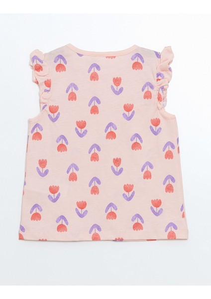 Yeni Sezon Bisiklet Yaka Çiçekli Kız Çocuk Pijama Üst fiyatları