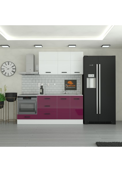 200 cm Mutfak Dolabı Mdf Kapak Tezgah Dahil YRKN200 102