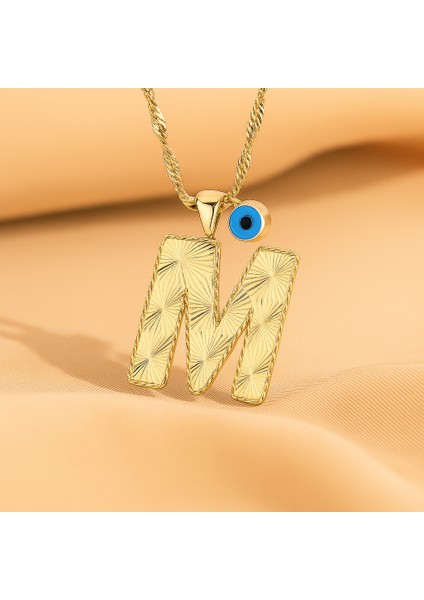 M Harfi Altın Kolye