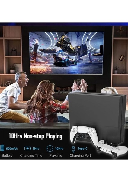 P4 Plus Bluetooth Titreşimli Ps4/ps5 Uyumlu Pc Telefon Joystick Kablosuz Oyun Kolu Siyah fiyatları