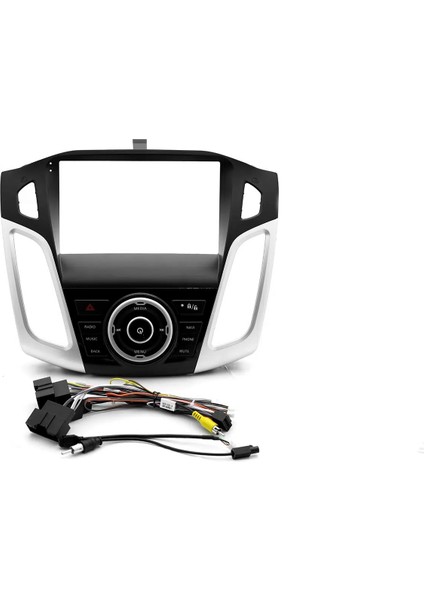 Ford Focus 3-4 2012-2017 Uyumlu Silver 9 Inc Çerçevesi - Soket