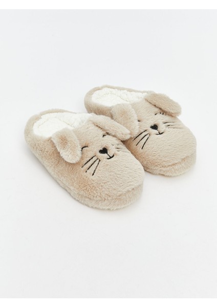 Yeni Sezon Tavşan Figürlü Kız Çocuk Ev Terliği