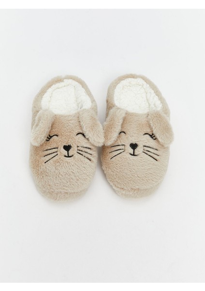 Yeni Sezon Tavşan Figürlü Kız Çocuk Ev Terliği modelleri