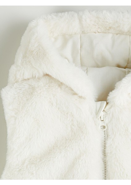 Yeni Sezon Kapüşonlu Pelüş Kız Çocuk Yelek modelleri