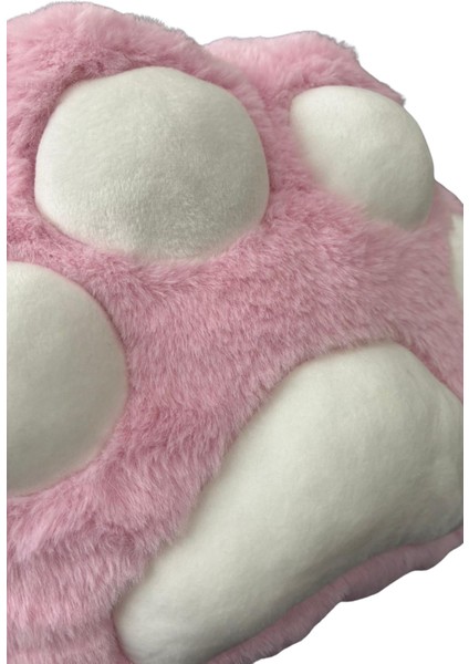 Pati Peluş Yastık, Uyku Arkadaşı Kedi Pati Peluş Yastık Pembe 40CM indirimleri