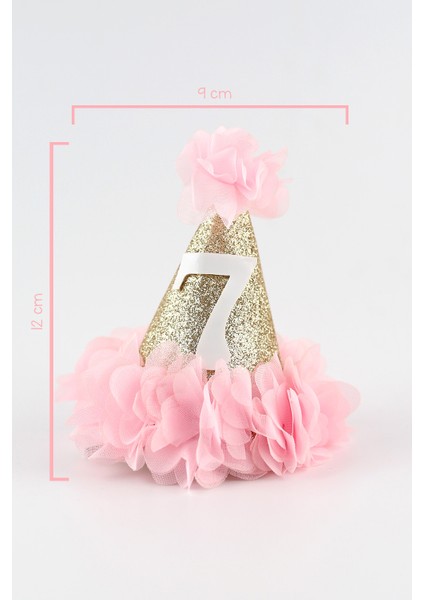 Pembe 7 Yaş Huni Doğum Günü Klips Toka modelleri