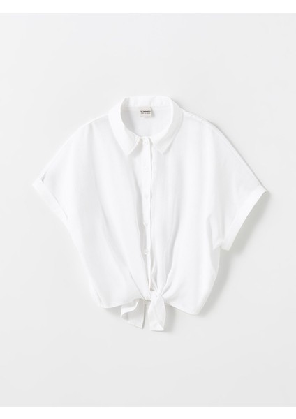 Yeni Sezon Basic Kısa Kollu Kız Çocuk Gömlek modelleri