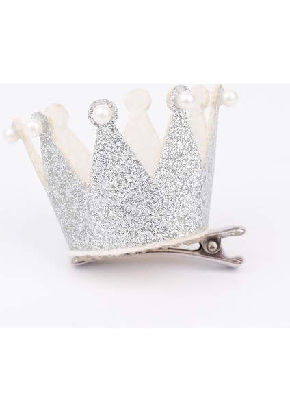 Gümüş İnci Detaylı Kraliçe Kız Çocuk Klips Toka fırsatları