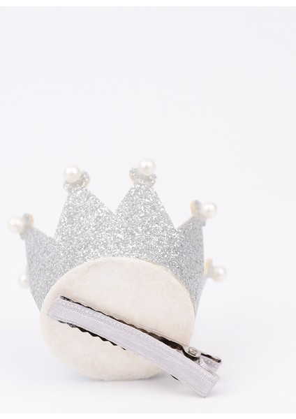 Gümüş İnci Detaylı Kraliçe Kız Çocuk Klips Toka indirimleri