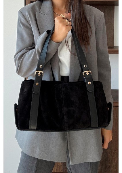 Nina Siyah Hakiki Deri Çanta fırsatları