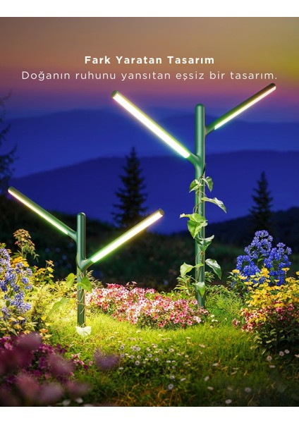 Rgbıcww Dikey Bahçe Aydınlatması 2'li fırsatları