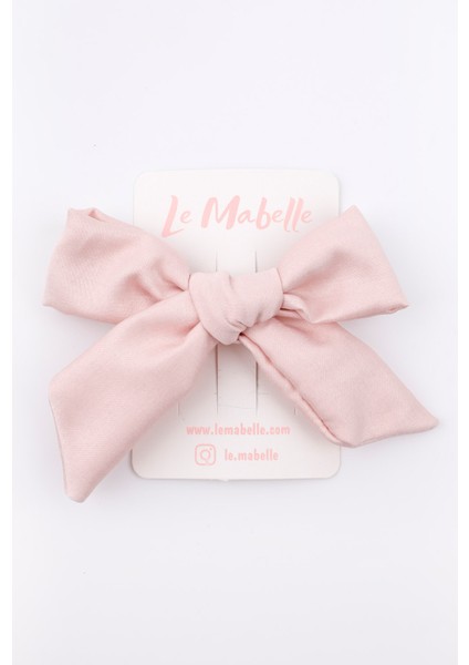 Pudra Fiyonk Kız Çocuk Klips Toka