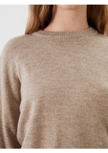 Yeni Sezon Bisiklet Yaka Oversize Kadın Triko Kazak modelleri