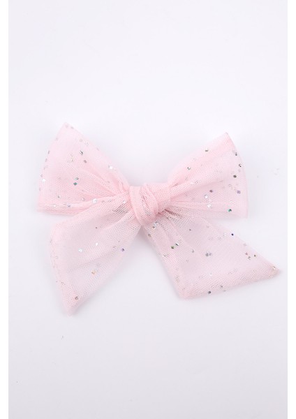 Pudra Simli Tül Fiyonk Kız Çocuk Klips Toka indirimleri