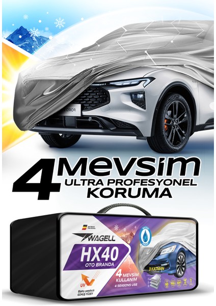Hatchback Araçlar ile Uyumlu HX40 Araba Brandası - Oto Çadır Örtü
