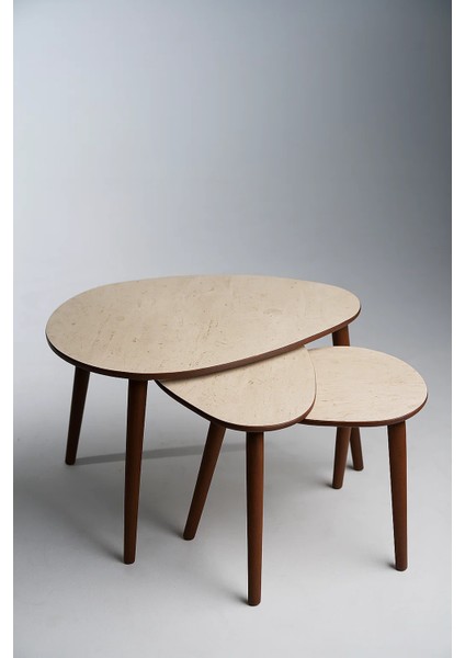Paris 3'lü Zigon SEHPA%100 Mdf Traverten modelleri