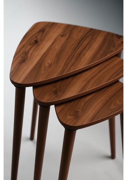 Tokyo 3'lü Zigon Sehpa %100 Mdf Üçgen Urartu fırsatları