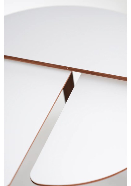 Roma 3'lü Zigon Sehpa %100 Mdf Yarım Ay Beyaz fırsatları