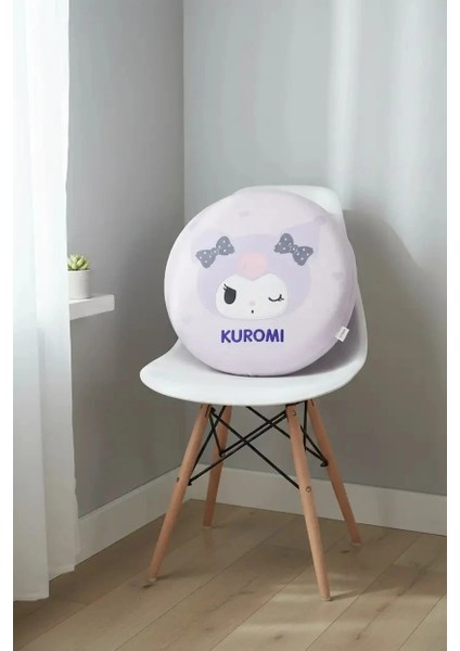 Sanrio Lisanslı Hafızalı Şekerleme Yastığı (Kuromi) 40CM